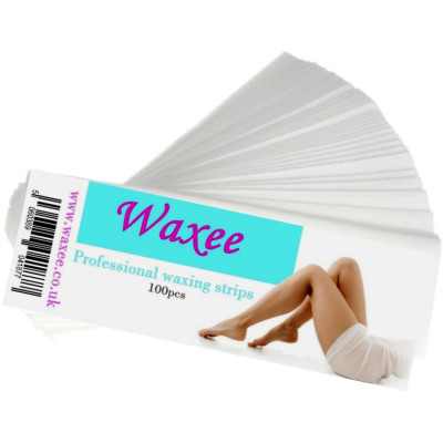 Pre-cutted waxing strips, pack of 100pcs Waxee