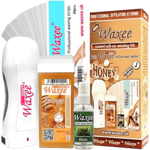 WAXEE SMART 100ml Roll-on waxing kit Honey COLOPHONY FREE. WAXEE SMART 100ml Roll-on waxing kit Honey COLOPHONY FREE.