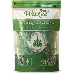 WAXEE flex- Professional stripless, film wax, 500g- Aloe WAXEE flex- Professional stripless, film wax, 500g- Aloe