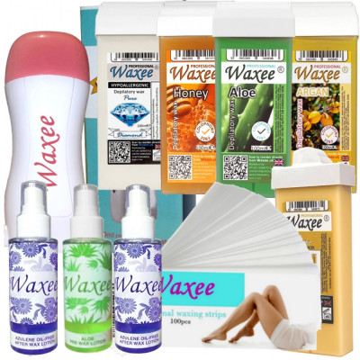 Complete professional roller waxing kit