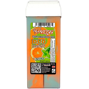 Waxee DUO- 100ml roll on, roller wax cartridge- Orange & Mint.