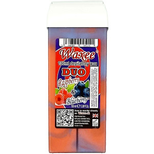 Waxee DUO- 100ml roll on, roller wax cartridge- Raspberry & Blueberry.