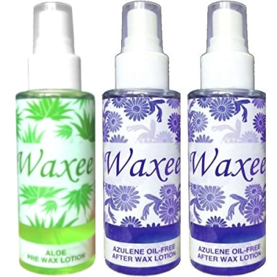Set. Pre wax lotion, after wax lotion & wax equipment cleaner 100ml Waxee