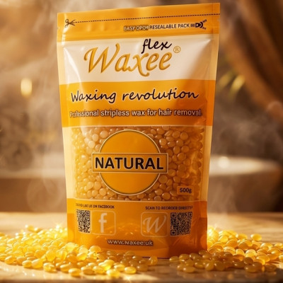 WAXEE flex- Professional stripless, film wax, 500g- Natural WAXEE flex- Professional stripless, film wax, 500g- Natural