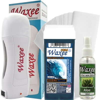 For MEN 100ml roller, roll on waxing starter kit For MEN 100ml roller, roll on waxing starter kit with base- Waxee