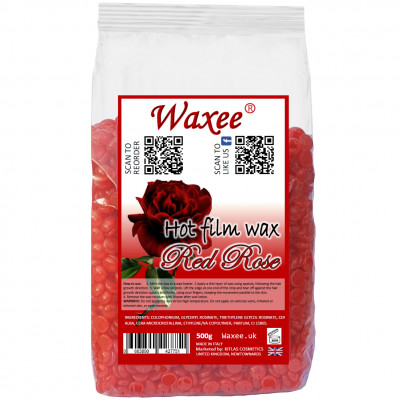 Hard wax, Film wax, stripless wax Red Rose 500g.