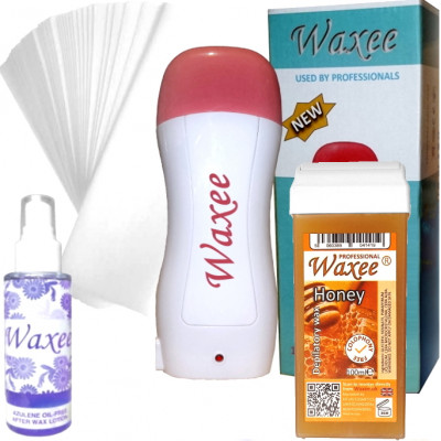 Basic, 100ml roller, roll on waxing starter kit with base- Waxee