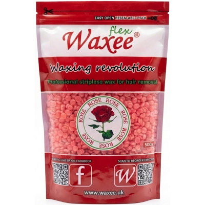 WAXEE flex- Professional stripless, film wax, 500g- Rose WAXEE flex- Professional stripless, film wax, 500g- Rose